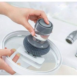 Dụng cụ chà xoong nồi có khay đựng nước rửa chén