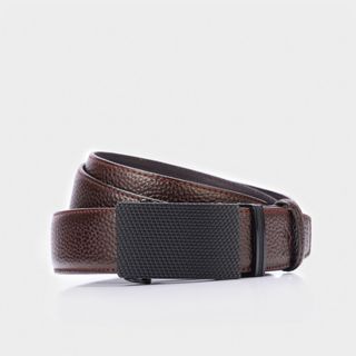 Thắt Lưng Nam Da Bò Vân Hạt Đầu Khoá Tự Động Hợp Kim Lịch Lãm