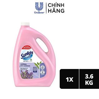 Nước lau sàn Sunlight Tinh dầu thảo mộc hương Lavender 3.6kg