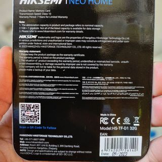 Thẻ Nhớ 32GB HIKSEMI NEO D1 màu xanh dương (Hàng chính hãng | Bảo hành mãi mãi | Hộp 50c)