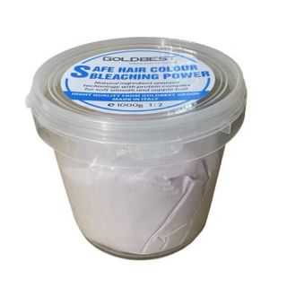 Bột Tẩy Tóc Hồng Goldbest 1000ml, bột tẩy tóc cao cấp thơm dẻo, không khô tóc, tẩy tóc yếu an toàn