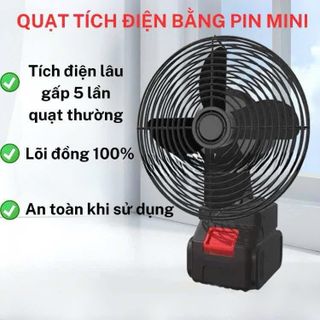 Quạt tích điện pin 10 cel giá sỉ - giá bán buôn