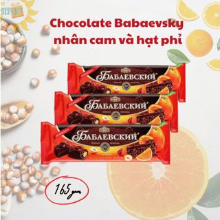 Kẹo Chocolate Babaevsky nhân cam và hạt phỉ thanh  Uniconf 165g