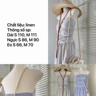 [SHOPPUMI] Đầm mixi ống sọc nhún lưng 2 màu SM Pumi