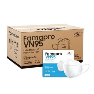 THÙNG 50 HỘP KHẨU TRANG Y TẾ FAMAPRO VN95