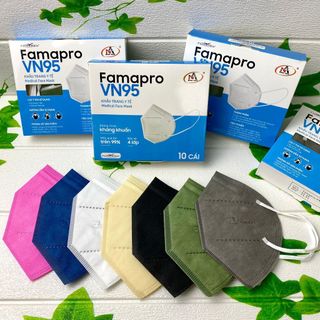 THÙNG 50 HỘP KHẨU TRANG Y TẾ FAMAPRO VN95