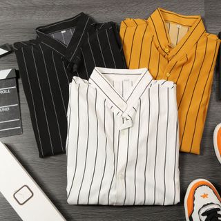 Sỉ áo sơ mi trơn cổ trụ