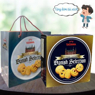 Bánh Quy Bơ Danish 454gr - Thương Hiệu Tatawa - Bánh Hộp Thiếc Malaysia