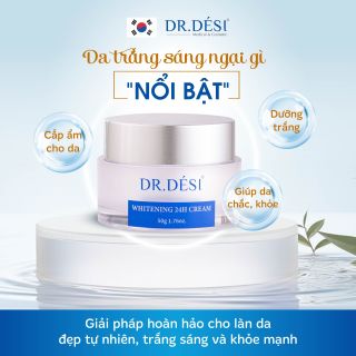 Kem dưỡng phục hồi, làm trắng da DR. DESI WHITENING 24H CREAM 50g