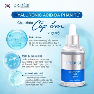 Tinh chất cấp ẩm, làm trắng cao cấp DR. DESI WHITENING 24H SERUM 50ml