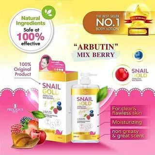 Sữa Dưỡng Thể Alpha Arbutin Snail Gold (Thùng 25 Chai x 500ml)