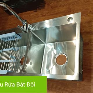 Bộ chậu rửa đôi và vòi rửa