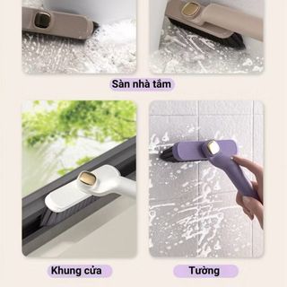 Cây Chà Sàn Nhà Tắm Chổi Cọ Nhà Vệ Sinh Đa Năng Chổi Gạt Nước Xoay 360 Độ Siêu Tiện Dụng