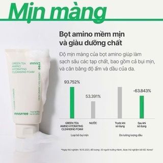 Sửa rửa mặt Innisfrees trà xanh mẫu mới