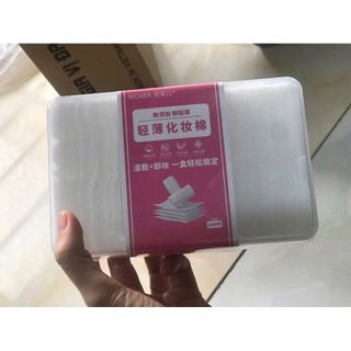 Bông Tẩy Trang NICAIER1000 Miếng -Bông Tẩy Trang Kèm Hộp Siêu Mềm Mịn