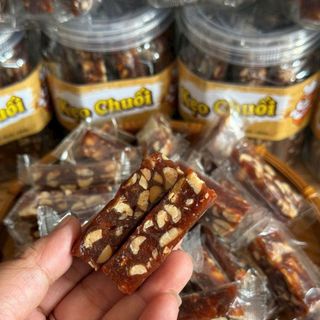 KẸO CHUỐI GỪNG ĐẬU PHỘNG, DẺO THƠM BÉO NGẬY 500G - WINNIE HOUSE