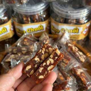 KẸO CHUỐI GỪNG ĐẬU PHỘNG, DẺO THƠM BÉO NGẬY 500G - WINNIE HOUSE