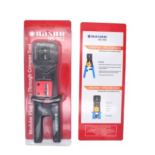 Kềm mạng, Kìm mạng xuyên thấu Nasun NS-962. Dùng để bấm đầu cắm dây mạng, bấm hạt mạng