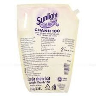 Nước rửa chén SUNLIGHT Chanh100 Túi 3.5kg