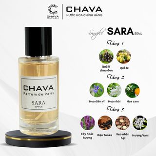 NƯỚC HOA SIMPLE SARA 50ML PHONG CÁCH XỊT NẮP NAM CHÂM CAO CẤP - CHAVA
