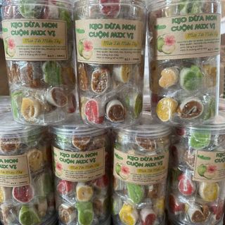 KẸO DỪA NON CUỘN BÁCH VỊ, ĐẶC SẢN BẾN TRE 500G - WINNIE HOUSE