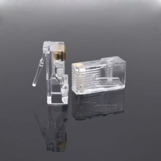 Đầu bấm mạng, Hạt mạng xuyên thấu Nasun NS-952 chân cắm dày 0.35mm Đồng nguyên chất, túi 100 hạt