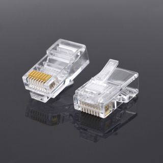 Đầu bấm mạng, Hạt mạng xuyên thấu Nasun NS-952 chân cắm dày 0.35mm Đồng nguyên chất, túi 100 hạt