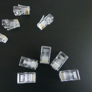 Đầu bấm mạng, Hạt mạng xuyên thấu Nasun NS-952 chân cắm dày 0.35mm Đồng nguyên chất, túi 100 hạt