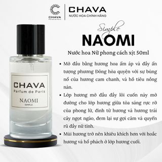 NƯỚC HOA SIMPLE NAOMI 50ML PHONG CÁCH XỊT NẮP NAM CHÂM CAO CẤP - CHAVA