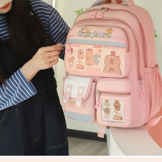 BALO HỌC SINH CHỐNG THẤM CAPYBARA SIÊU CUTE HOT TREND WH745- WINNIE HOUSE