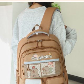 BALO HỌC SINH CHỐNG THẤM CAPYBARA SIÊU CUTE HOT TREND WH745- WINNIE HOUSE