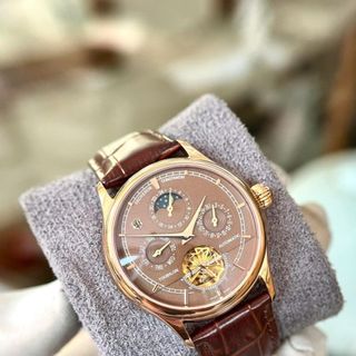 Đồng hồ nam V.a.ch.e.ron 6 kim lộ máy dây da