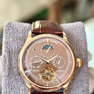 Đồng hồ nam V.a.ch.e.ron 6 kim lộ máy dây da