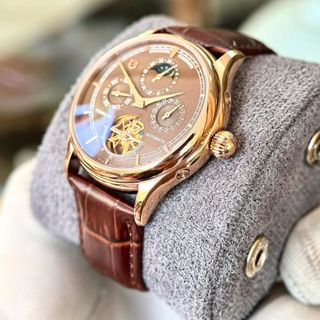 Đồng hồ nam V.a.ch.e.ron 6 kim lộ máy dây da