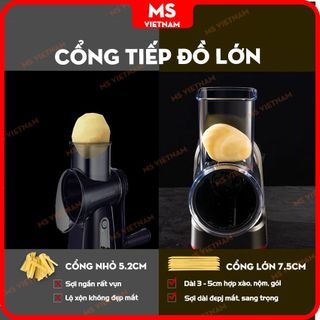 Máy Thái Củ Quả Đa Năng - Thái Lát, Lát Lượn Sóng, Bào Sợi, Bào Phô Mai - BH 12 Tháng - MS Vietnam