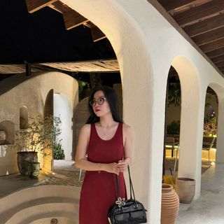 [SHOPPUMI] Đầm lụa xẻ tà Rida dáng dài 2 màu SM Pumi