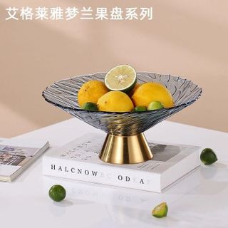 BỘ 3 ĐĨA THỦY TINH CHÂN CAO SANG TRỌNG