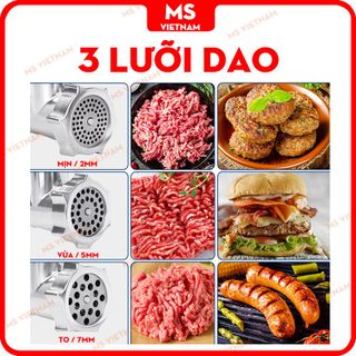Máy Xay / Đùn Thịt, Xúc Xích, Củ Quả Công Suất Lớn - BH 12 Tháng - MS Viet Nam