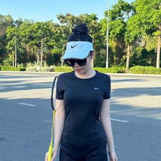 Set đùi nik 1 lớp siêu hot Set thể thao áo thun poly phối quần đùi , chất liệu thoáng mát, trơn láng, co giãn thoải mái - Size : M L Xl 2XL 3XL Ri 22222 Tách nửa ri được