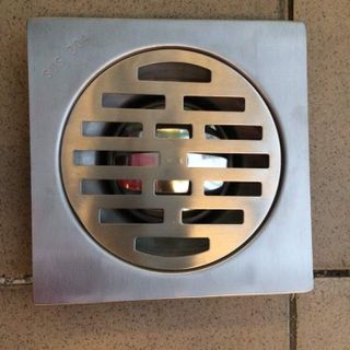 Phễu Thoát Sàn Inox 304 - 15x15cm (Phi 60-90)