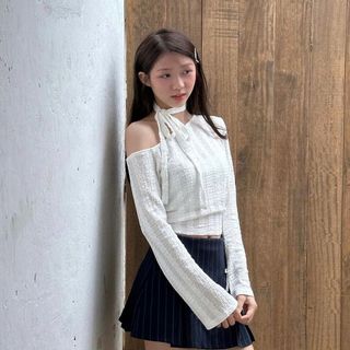 [SHOPPUMI] Chân váy Marin dáng A ngắn khóa kéo đính thêm nơ 2 màu SM Pumi