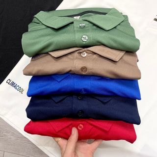 Áo cổ nam cá sấu das Chất liệu: poly cá sấu Size: MLXL2X3X Ri: 22222 Tách nửa ri được