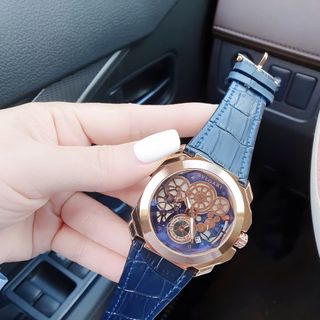 XẢ KHO ĐỒNG HỒ NAM TRUNG CẤP BVLG DÂY DA MẶT VÒNG CHẠY FULL KIM