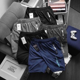 Short Nik thun poly dày dặn mịn mát , trơn láng, co giãn 4c, 3 túi khoá kéo Size : m l xl 2xl 3xl /12221 5 màu /ri 40c