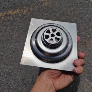 Phễu Thoát Sàn Inox 304 - 15x15cm (Phi 60-90)