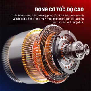 Máy Tỉa Lông Mày Hyundai FC033BK Bảo Hành 12 Tháng