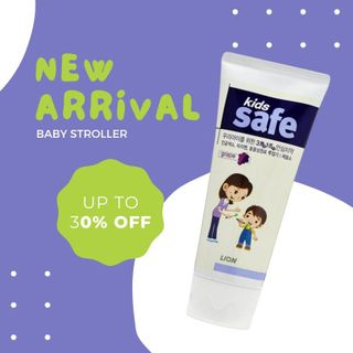 Kem đánh răng nuốt được cho bé  Safe Kids Hương Nho 90g Hàn Quốc