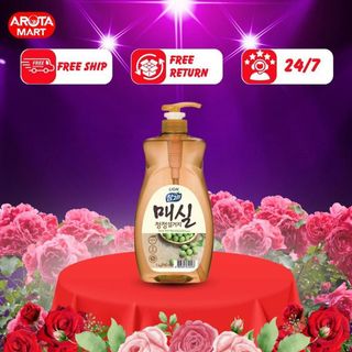 Nước Rửa Chén Lion Organic Chiết Xuất Quả Mơ 1L - Real Green - Kháng khuẩn 99.9%