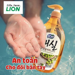 Nước Rửa Chén Lion Organic Chiết Xuất Quả Mơ 1L - Real Green - Kháng khuẩn 99.9%