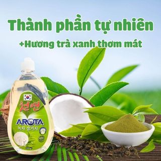 Nước rửa chén thực vật Arota Trà Xanh 860gr Hàn Quốc